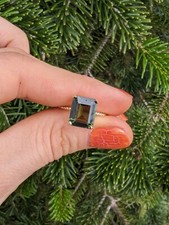 3,28ct Moldavit Solitär 10K