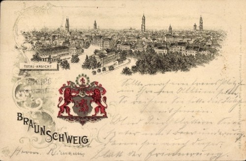 Wappen litho braunschweig - wappen,