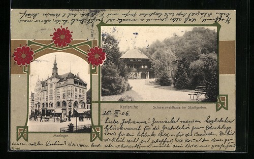 Ansichtskarte karlsruhe - ansichtskarte,
