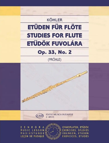 Etüden für flöte - etüden, op.33,2