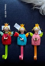 3 x Metallhaken Garderobe