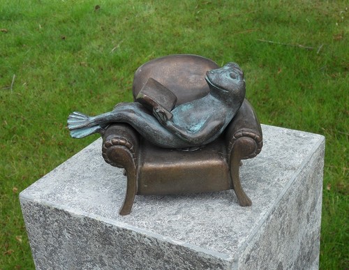 Bronzeskulptur frosch - bronzeskulptur,