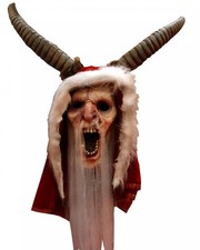 Krampus Vollmaske mit Hörnern
