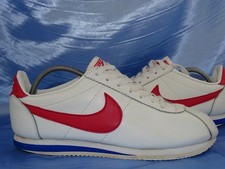 NIKE CORTEZ LEATHER SNEAKER GR 42 SCHUHE CLASSIC INTERNATIONALIST WHITE RED /D95
