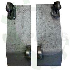 Koppelplatten roh 1x gekantet