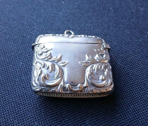 Antikes silbernes vesta etui - antikes,