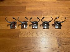 INDA 60er-Jahre Retro-Zahnputzbecher- Halter - verchromt - 5 Stück