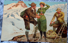 65107 PC Postcard Ernst Platz Serie 1471 Bergsport um 1900 3 Expedition Gipfel