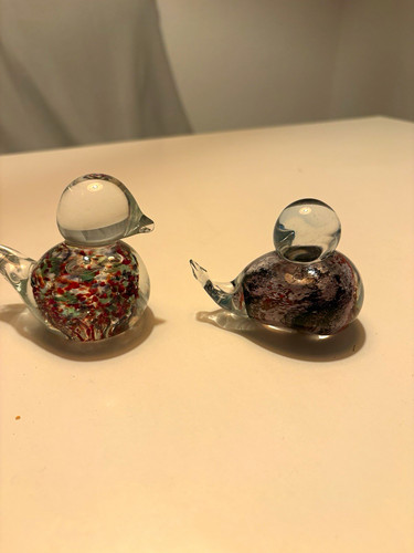 Vintage glasvögel kunstglas - glasvögel,