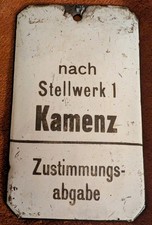Stellwerk Kamenz Emaille -