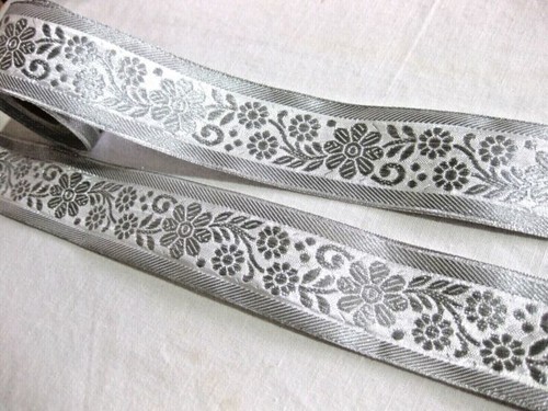 Brokat borte webband floral - brokat-borte,