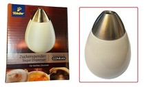 Tchibo Zuckerstreuer weiß aus Porzellan Zuckerdose Zuckerspender Neu