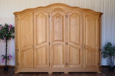 Nr.1687a Kleiderschrank Eiche hell Vollholz