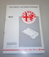 Werkstatthandbuch Schulungsunterlage Alfa Romeo Motronic M 3.7 Stand 01/1995
