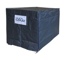QUICK STAR Gitterbox Abdeckung 125x85x87cm Grau PE Gewebefolie Schutzhaube