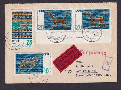 Bahnpost eilboten brief ddr - bahnpost,