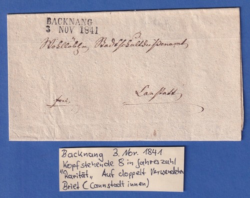 Württemberg vorphila brief - württemberg, vorphila-brief