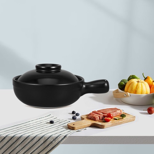 Terrakotta kochtopf mit griff - terrakotta,