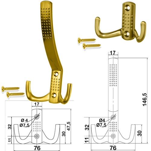 Kleiderhaken wandhaken - kleiderhaken,