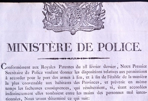 Altes plakat 1817 polizei - altes,