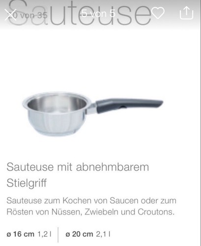Amc topf sauteuse liter - topf, 20