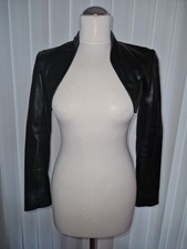 Lederbolero, schwarz, Crazy