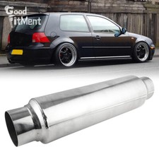 Für VW Golf IV V VI Schalldämpfer Ø 2.5'' Auspuff Mittelschalldämpfer 16" Länge