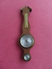 Barigo Wetterstation Holz Eichenholz Hygrometer Barometer Thermometer vintage 