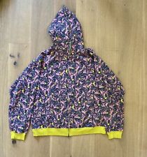 Billionaire boys club full zip hoodie size L pink, gelb 