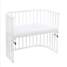 Babybay maxi weiß beistellbett baby mit Matratze, spannbettuch, nestchen
