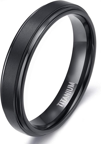 Ring schwarz titan eheringe - schwarz,
