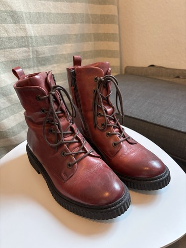 Mjus stiefeletten damen rot - stiefeletten,