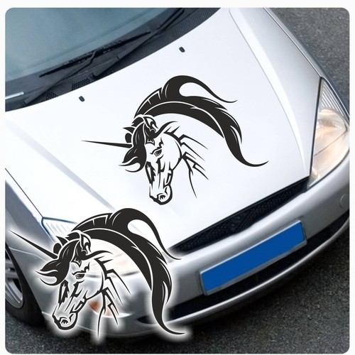 Einhorn auto aufkleber - einhorn, tribal