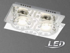 LED Deckenleuchte nickel chrom