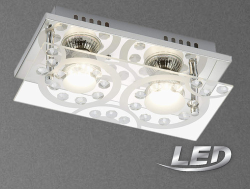 Led deckenleuchte nickel - deckenleuchte, chrom