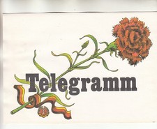 DDR  :  Schmuck- Telegramm-