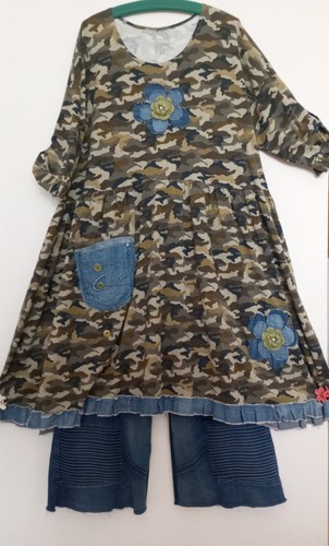 Kleid tunika stufig a linie - kleid, a-linie