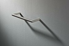 Hewi System 162 Handtuchhalter einzeln klein, 250 mm Edelstahl, verdeckte Befestigung