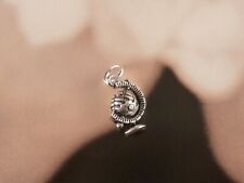 Anhänger 925 Sterling Silber Globus Weltkugel 3D mit Klangkugel Neu