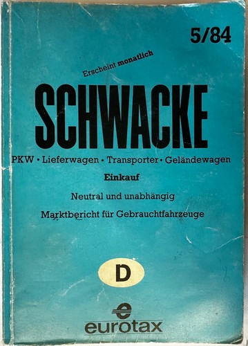 Schwacke liste 84 - schwacke, 5/84