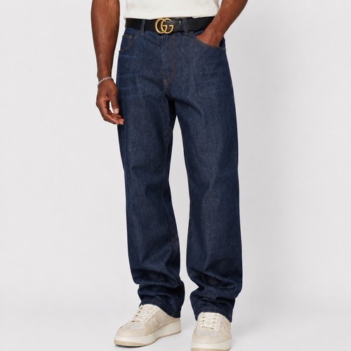 Gucci herren jeans jacquard - jeans,