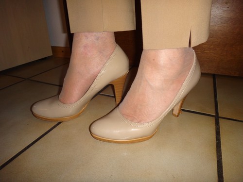Beige buffalo lack high - buffalo, heels