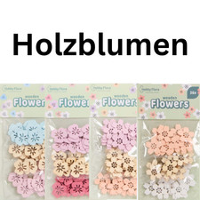 Holzblumen 36 Stück | FSC