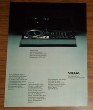 Seltene Werbung vintage WEGA
