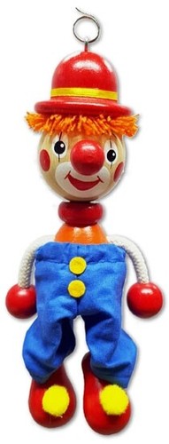 Schwingfigur clown mit hose - schwingfigur,