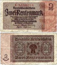 Banknote Rentenbankschein 2