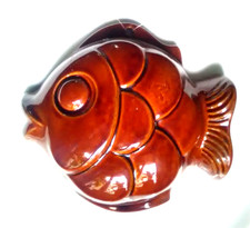 Wandbehang Küche Keramik West Germany Bay 982-19 Fisch Mid Century Vintage Deko