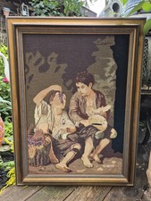 Vintage Gobelin Bild Stickbild