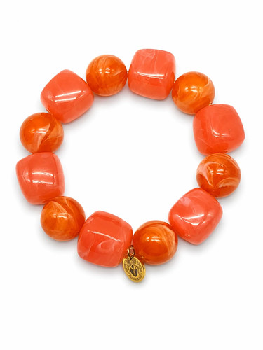 Armband blau orange lila - armband,