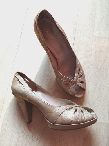 Pumps,Peeptoes,gold,Glamour,Ta